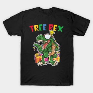 Tree Rex Dinosaur Christmas T-Shirt